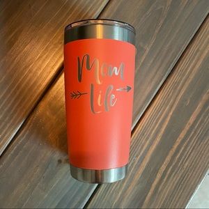 Brand New Mom Life Coral Orange Insulated Tumbler